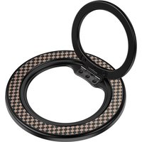 For iPhone 12 13 14 15 16 17 Series Magnetic Metal Carbon Fiber Texture Magsafe Rotate Ring Holder Magnets Finger Grip Bracket