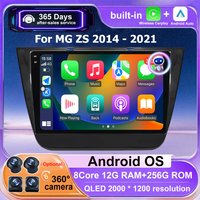 10'' Car Radio Multimedia Video Player GPS Navigation Stereo For MG ZS 2014-2021 Android 16 Auto Wireless Carplay 360 Camera DSP