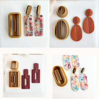 Indie Polymer Clay Cutter Unique Boho Clay Cutter Polymer Clay Stacker Cutters Polymer
