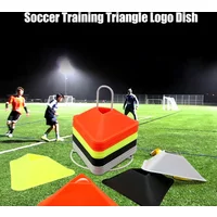 5PCS Football Training Disc Triangle Soccer Practice Field Sports Agility Training Cone Portable Equipment For Kids Adult