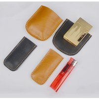 Genuine Cow Leather Lighter Case for ZORRO Vintage Sheath for Lighter Protection Pouch Handmade Cover Holder Cigarette Accessory