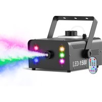 Datewink 1500W Smoke Fog Machine RGB 6LED Stage Lighting Fogger Effect Remote Control For DJ Disco Christmas Party Nightclub Bar