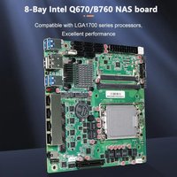 Topton Q670 B760 8-Bay NAS Motherboard Intel 12-14th LGA1700 8*SATA 2*DDR5 4*2.5G 2*NVMe 1*PCIEX4 Firewall Mini ITX Mainboard