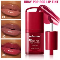 Juice Pop Lip Tint Ultra Hydrating Moisturizing Lip Glaze Lightweight Non-Sticky Natural Plumping Beauty Lip Cosmetics