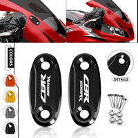 New Rear Mirror Hole Cover For CBR600RR CBR1000RR cbr600rr cbr1000rr Motorcycle CNC Windscreen Driven Mirror Eliminators Cap