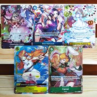 ONE PIECE OPCG Foil Game Anime Collection Card Gather Boa Hancock/Charlotte Linlin/Carrot/Nami/Pudding-Toys Hobbies Collectibles