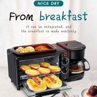 Home Multi-function Automatic Cooking 3 in 1 Breakfast Makers Electric 3 in 1 Breakfast Machine