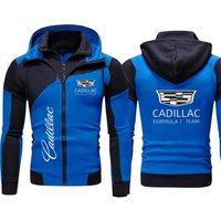 AliExpress Cadillac Double Zip Hoodie 2025 Silvia Pereira Zip Jacket Cadillac Logo Outdoor Sport Cycling Hoodie