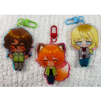 Boyfriend to Death Holo Keychains Anime Keyring Unisex Stylish Cute Cartoon Character Collectible Bag Accessory