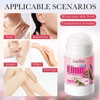 SADOER Women Anti Sweat Deodorant Roller Sweaty Body Armpits Underarm Neck Reduces Odor Skin Care
