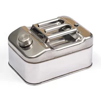 304 Stainless Steel Fuel Tank 20L 40L, Thickened Heavy Duty Diesel Can Spare Fuel Tank for Truck SUV RV