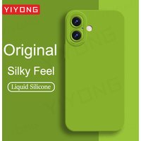 Für iPhone 16 YIYONG Seidige Flüssigkeit Silikon Soft Cover Für iPhone 16 15 14 12 13 Pro Max iPhone 15 Plus iPhone 13 Mini SE Telefon Fall