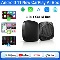 Inteligentny adapter Android 11 CarPlay AI Box z przewodowego na bezprzewodowy, USB WiFi do YouTube Netflix, uniwersalny TV Box, Plug and Play