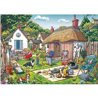 Warm Courtyard 500/1000/1200/2000 PCS Jigsaw Puzzles Family Activity Relaxing Games for Living Room Home Decor Gift