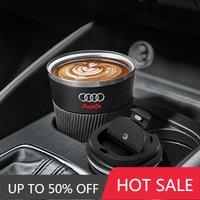 1 pièce Tasse thermos à café avec emblème de voiture pour Audi A4 A3 A5 A6 A7 A8 Q3 Q5 Q7 Q8 B5 B6 B7 B8 B9 Q7 8P 8V 8L