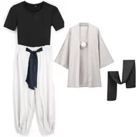 2026 Toji Fushiguro Cosplay Costume Stretchy Top Pants Outfit Adult Unisex Short Sleeve Top Pants Suit Halloween Uniform