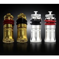 Hi-End 868 Binding Post Rhodium Gold Plated Speaker Niobium Terminal Banana Jack Amplifier Connector Sound Audio Adapter