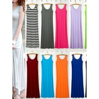 Spring Summer 2026 Women's Modal Long Sleeveless Dress Beachwear Base Layer Vest Skirt Large Size Korean Style Commute