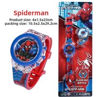 Anime Flash Spider Man Hulk Watch Boy Cartoon Avenger Watch Boy Girl Student Clock Gift