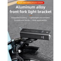 AliExpress High Strength Aluminum Alloy Brompton Front Fork Light Mount Ultralight Gopro Sports Camera Holder For Folding Bike Accessories