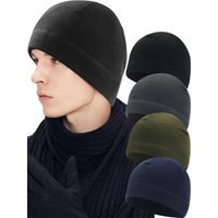 AliExpress NONE 1PCS Warm Winter Fleece Beanie Cap Men Women Cycling Polar Hat Thick Windproof Cap Outdoor Beanie Cap Camping Skiing Cap