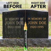 Stone Tablet Touch Up Pen Waterproof Paint Marker for Pet Tombstone Monument Repair Restoration Pet Tombstone Touch Up Paint Pen