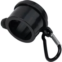 2 Pcs Flag Pole Rings Aluminum Alloy Black Flag Pole Rings Lightweight No Cracking No Deformation High Quality