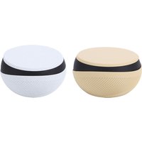 Double Layered Dried Fruit Bowl Snacks Bowl With Shell Storage Built In Waste Collection Compartment For Nut Pistachios Cherries