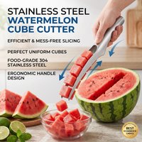 Watermelon Cutter 304 Stainless Steel Watermelon Dicing Cutter Manual Fruit Easy Segmentation Tools Home Use Kitchen Gadgets