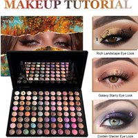 88 Colors Eyeshadow Palette Matte Shimmer High Pigmented Waterproof Long Lasting Professional Eye Makeup Set for Beginners & Art