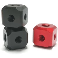 Aluminum Alloy Mini Magic Cube Transfer Screw Holes 1/4" 3/8" Adapter ARRI Positioning Hole for DSLR Camera Cage Tripod Mount
