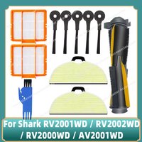 Compatible For Shark RV2001WD / RV2002WD / RV2000WD / AV2001WD Main Side Brush Primary Filter Mop Cloths Accessories Parts
