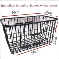 Extra Large Student Bicycle Rear Basket Bookbag Holder Bike Rack Front Wheel Integrated Stainless Steel Bicycle Accessories