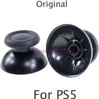 2pcs Original Black 3D Analog Joystick Stick Mushroom Cap For PlayStation 5 PS5 Controller Thumbstick Cover
