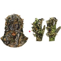 Ghillie Camouflage Leafy Hat 3D Full Face Mask Headwear Turkey Camo Hunter Hunting Accessories