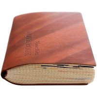 1pc A5 Grid Vintage Cover Notebook, Travel Diary School Office Meeting Record Notebook, Stationery Supplies, School Supplies