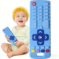 Remote Control Silicone Teether Toy - Fun Interactive Teething Relief Toy for Infants & Toddlers Daily Soothing