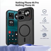 For Nothing Phone 4A/4A Pro Case Frosted Magnetic Translucent PC-TPU Skin-Friendly Cover For Nothing Phone 4APro Anti-drop Funda