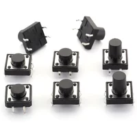 20PCS 12x12 Push Button Switch DIP 12X12X4.3 Light Touch Switch 12*12*5/6/7/8/9/10/11/12/13/14/15/16MM The Power Switch 4Pins