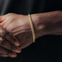 Wholesale 4/5/6/7/8MM Stainless Steel Cuban Link Chain Fashion Gold Plated Cuban Necklace Hip Hop Jewelry Men Women