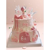 Angel Bella Princ Cake Decoration Hollow Heart Plug-In Girl Birthday Sweet Dert Costume Decoration