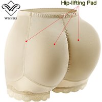 Wechery Plus Size Women's Shorts Hips Pads Sexy Big Butt Enhancer Pants Breathable Lace Trouser Legs Woman Clothes