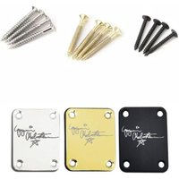 Yngwie Malmsteen Signature Custom Shop Neck plate For Strato Electric Guitar Gold/Chrome/Black