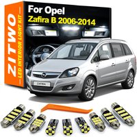 ZITWO 12Pcs Canbus No Error For Opel Vauxhall Zafira B 2006 2007 2008 2009 2010 2011 2012 2013 2014 LED Bulb Interior Light Kit