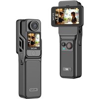 SJCAM C400 4K Detachable Pocket Action Camera with Wireless Handheld Controller,2.29" Rotatable Touch Screen,7-Hour Battery