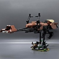 AliExpress NONE NEW 492PCS star battle Movie MOC 74-Z Speeder Bike model DIY creative ideas Child christmas Toy Assembly Puzzle birthday Gift