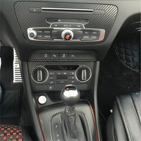 For Audi Q3 8U 2011-2018 Interior Central Control Panel Door Handle Carbon Fiber Stickers Decals Car Styling Accessorie