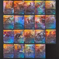 REX TCG Proxy Magical Cards English Indominus Rex, Alpha Ravenous Tyrannosaurus Indoraptor, the Perfect Hybrid Savage Order