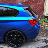 For BMW 1 Series F20 F21 2011-2018 Rear Spoiler Wing, Gloss Black