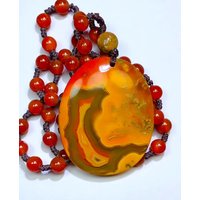 Jewelry Agate Natural Stone Oval Men's Pendant Women's Soul Pendant